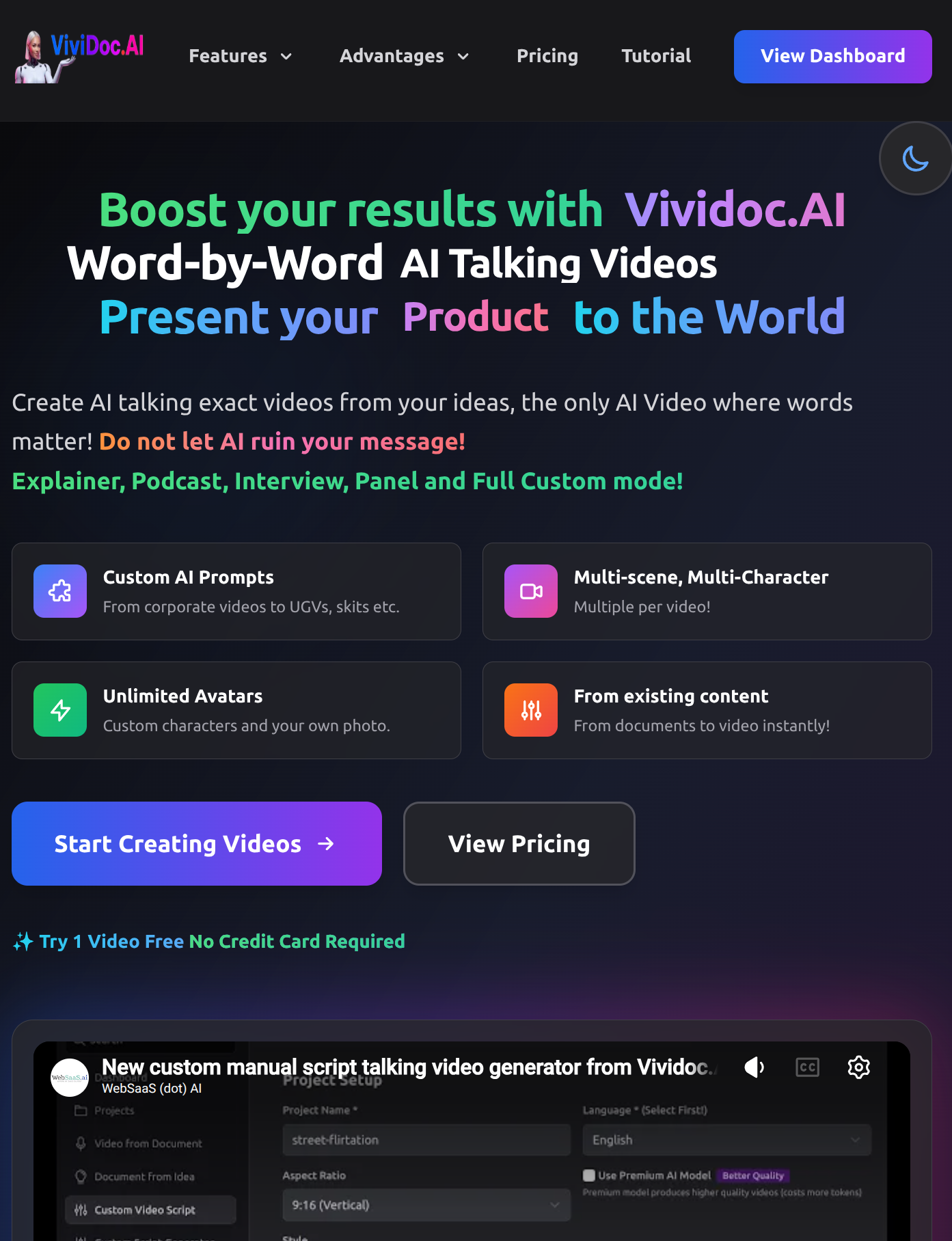 Landing Page Screenshot